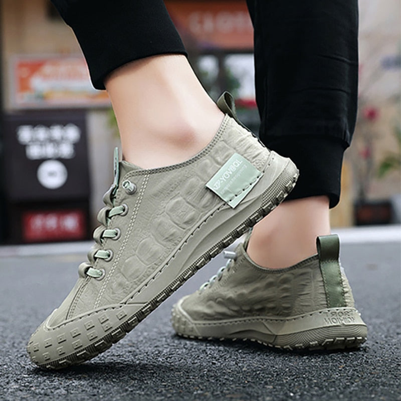 Men Casual Shoes Sneakers Fashion Leather Driving Shoes Moccasins Summer Men's Shoes Outdoor Walking Footwear красовки мужчины