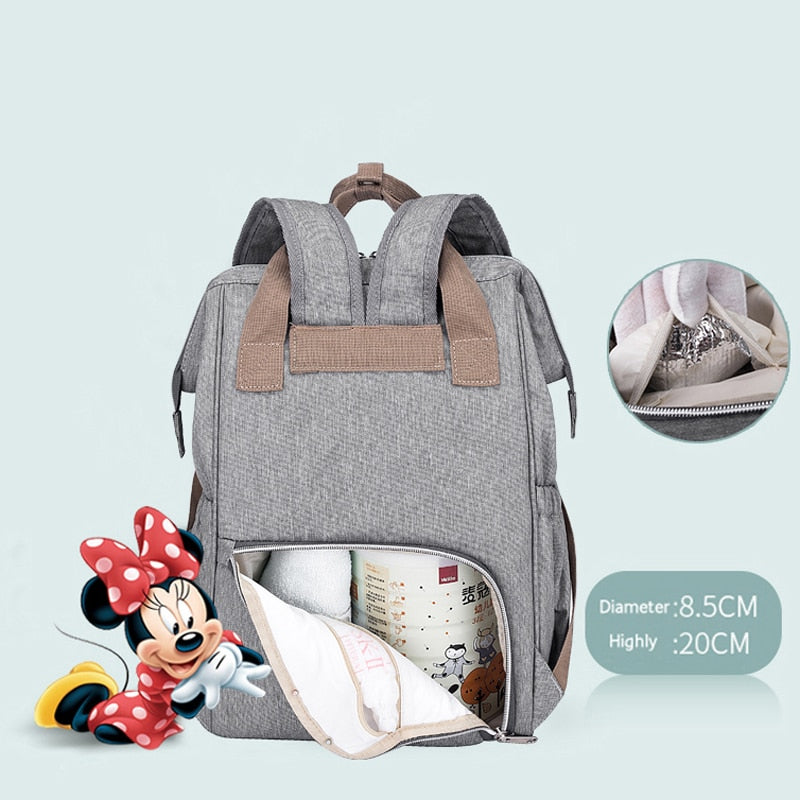 Disney Minnie Mickey Baby Bags for Mom Multifunctional Diaper Bag Backpack Maternity Baby In Diaper Bags Mummy Baby Stroller Bag