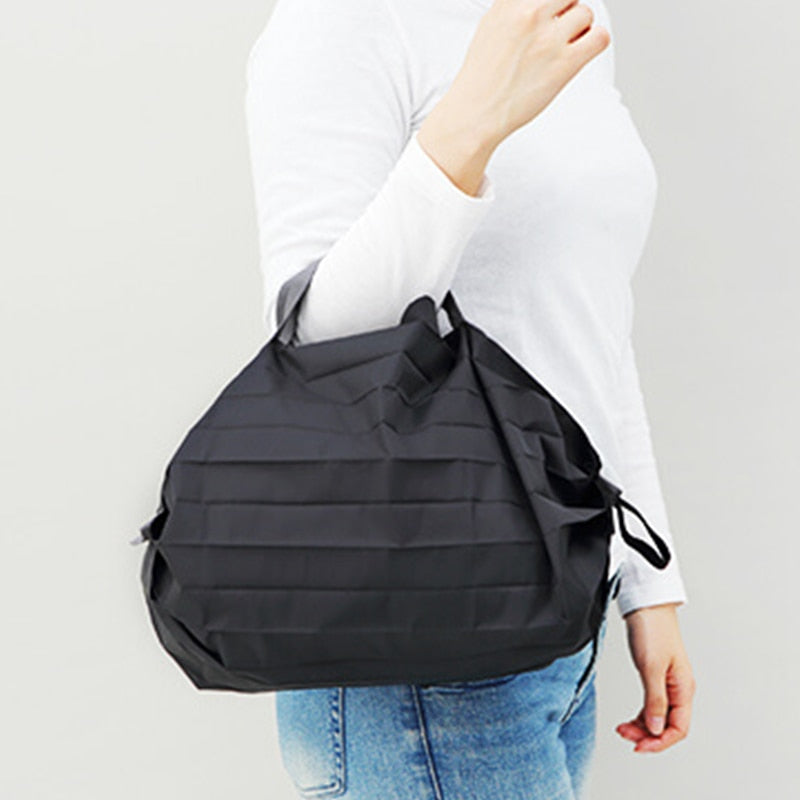 KOKOPEAS Mini Reusable Compact Grocery Bags Lightweight Foldable Tote Shopping Handbag Waterproof Eco-Friendly Shoulder Bag