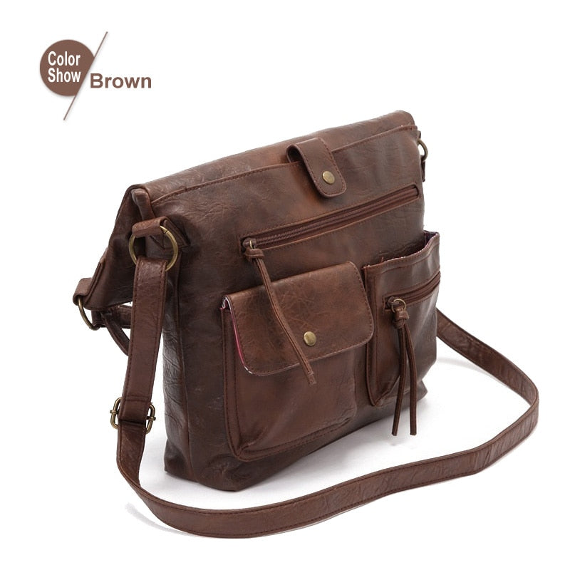Women Bags Shoulder Bag For Girls Pu Leather Handbags Crossbody Fold Over Packets Fashion High Quality Casual Tote 14'laptop bag