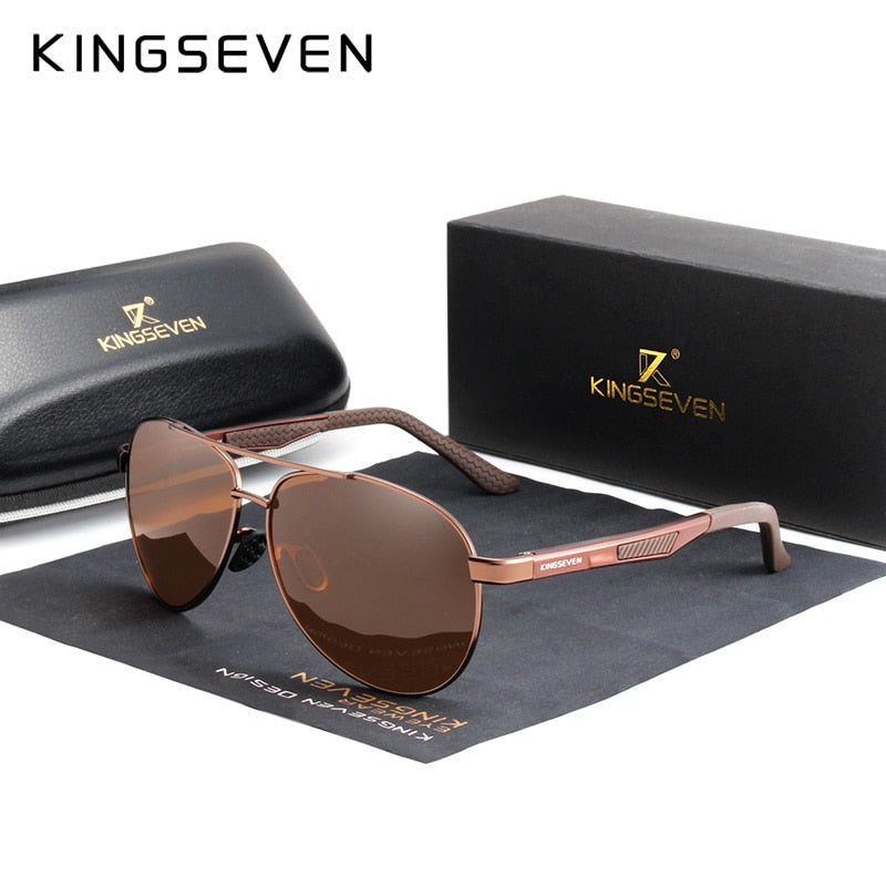 Ship From Poland KINGSEVEN Brand Men's Sunglasses Polarized UV400 Lens Eyewear Accessories Male Sun Glasses For Men Zonnebril