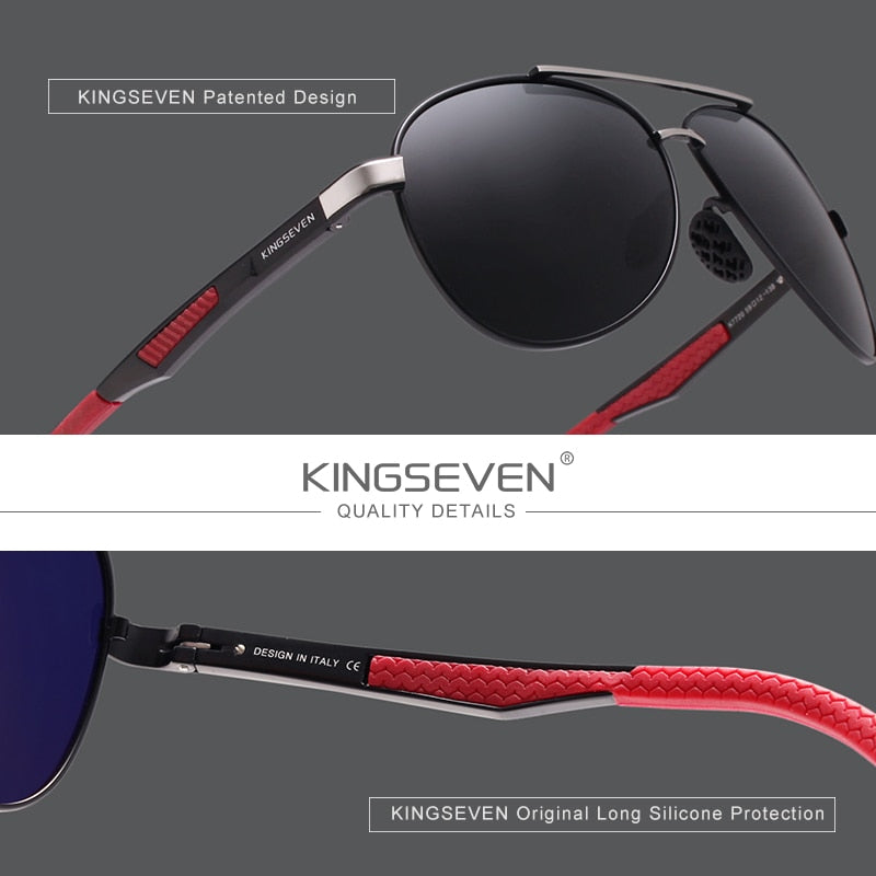 Ship From Poland KINGSEVEN Brand Men's Sunglasses Polarized UV400 Lens Eyewear Accessories Male Sun Glasses For Men Zonnebril
