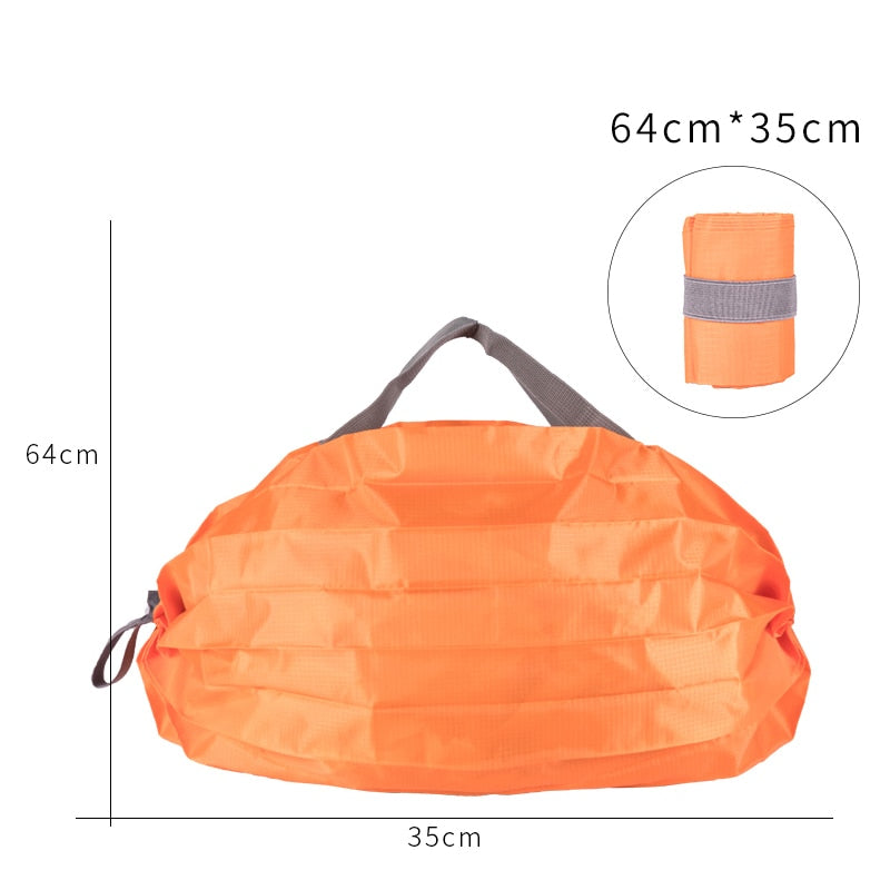 KOKOPEAS Mini Reusable Compact Grocery Bags Lightweight Foldable Tote Shopping Handbag Waterproof Eco-Friendly Shoulder Bag