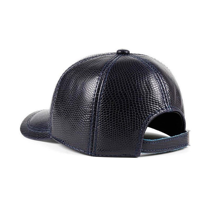 Winter Leather Hat Mens Korean Casual Baseball Caps For Man Crocodile Printed Warm Gorra Dad Beige Peaked Hockey Golf Casquette