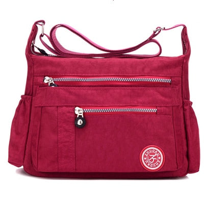 Luxury Women Messenger Bag Waterproof Nylon Shoulder Bags Casual Top-handle Ladies Handbag Travel Tote Women's Crossbody Bag