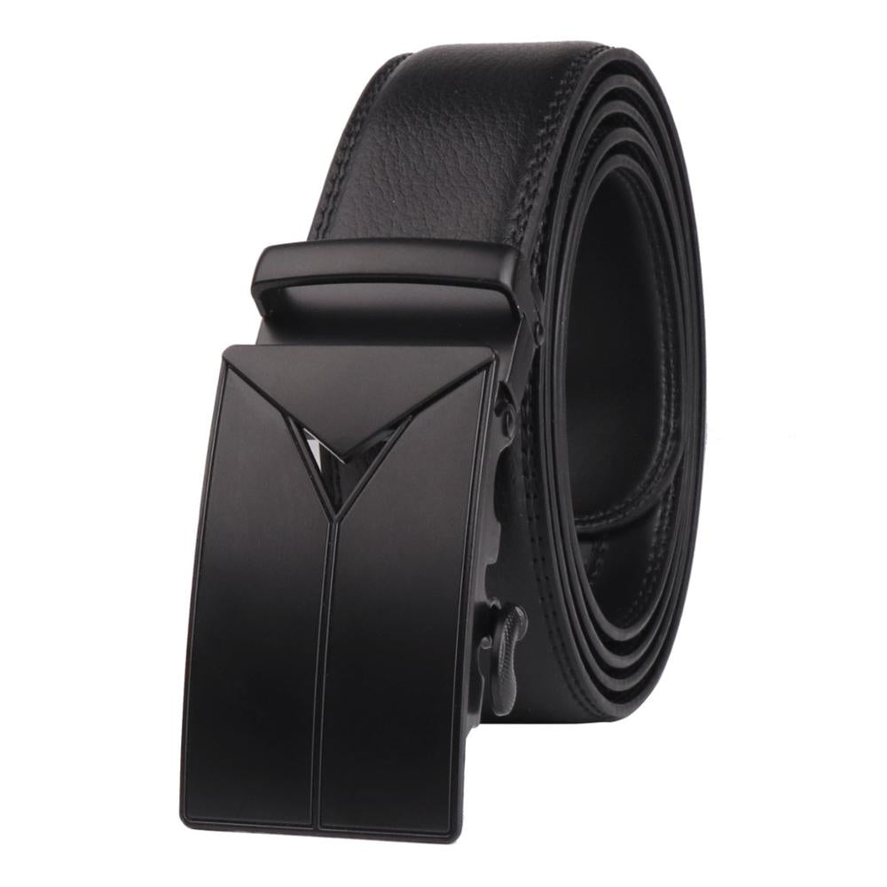Coolerfire Good mens belt luxury high quality cow genuine leather belts for men automatic buckle fashion waist male ZD068