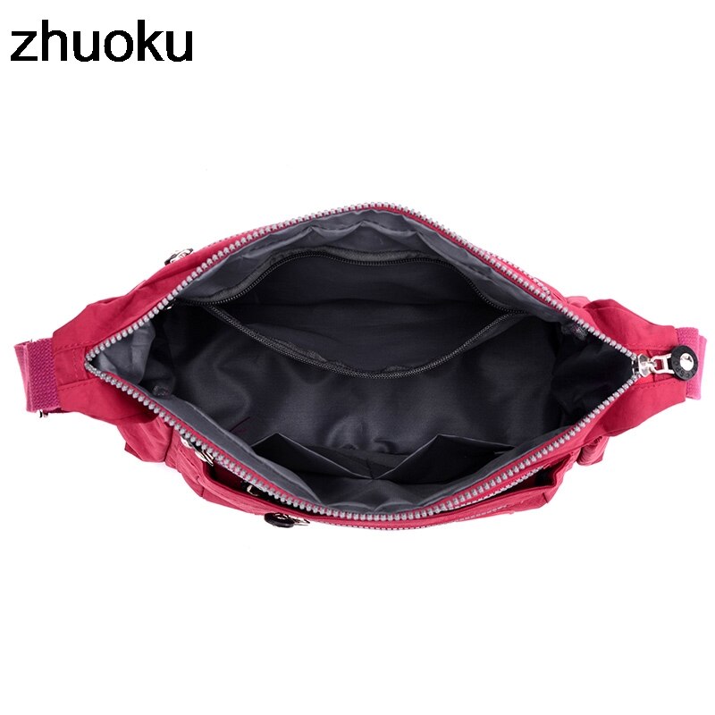 Luxury Women Messenger Bag Waterproof Nylon Shoulder Bags Casual Top-handle Ladies Handbag Travel Tote Women's Crossbody Bag