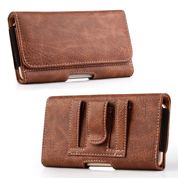 Phone pouch case for iphone XS 11 Pro Max XR 8 7 6plus universal magnetic holster leather cover for huawei xiaomi cell phone bag