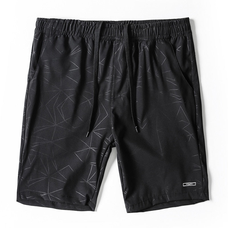 Summer Men's Beach Shorts 2023 New Fashion Print Pattern Casual Quick-drying Pants Male Bermuda Straight Short Pants Brand