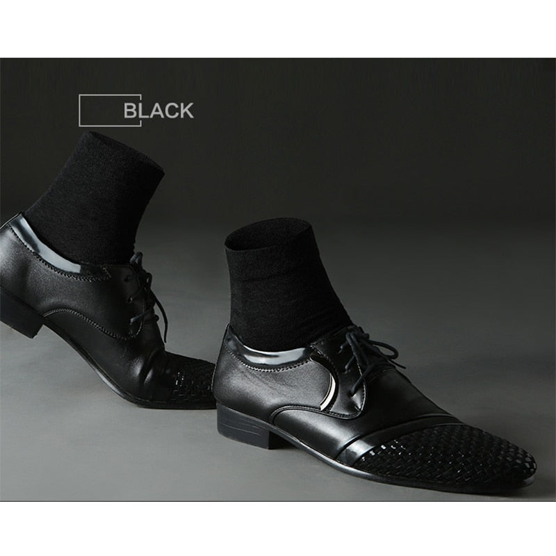 10 Pairs/Lot High Quality Men's Cotton Socks Black Business Socks Breathable 2021 New Autumn Winter Male Gift Sox PLus Size40-45