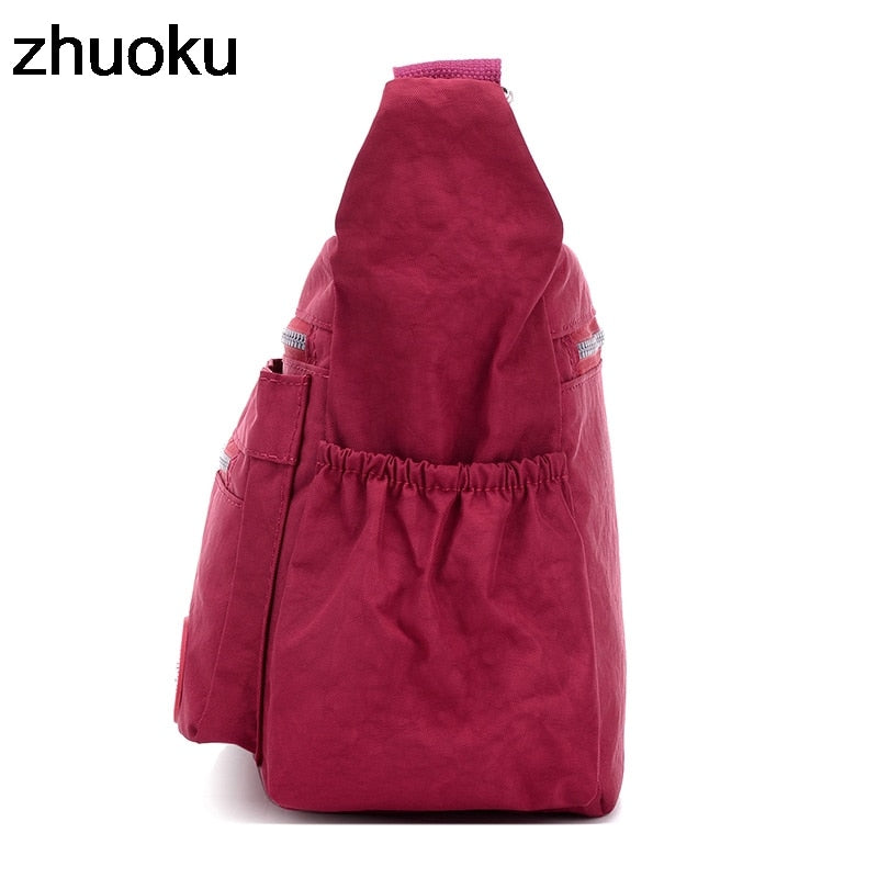 Luxury Women Messenger Bag Waterproof Nylon Shoulder Bags Casual Top-handle Ladies Handbag Travel Tote Women's Crossbody Bag