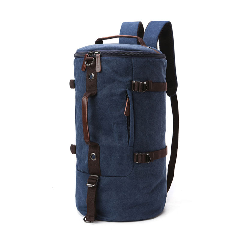 Scione Men Travel Backpack Male Canvas Luggage Duffel Cylinder Bag Mountaineering Backpack For Men Large Capacity Mochila