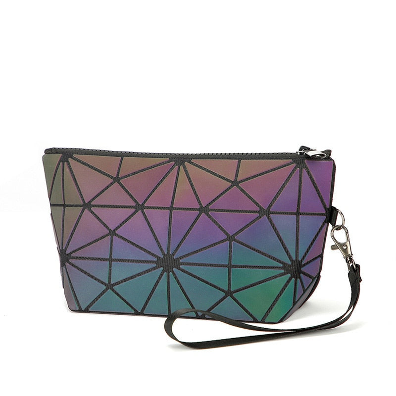 Women Handbags 3 Pcs Bag Set Crossbody Bags For Women Geometric Luminous Shoulder Bag Female Purse And Handbag Tote Holographic