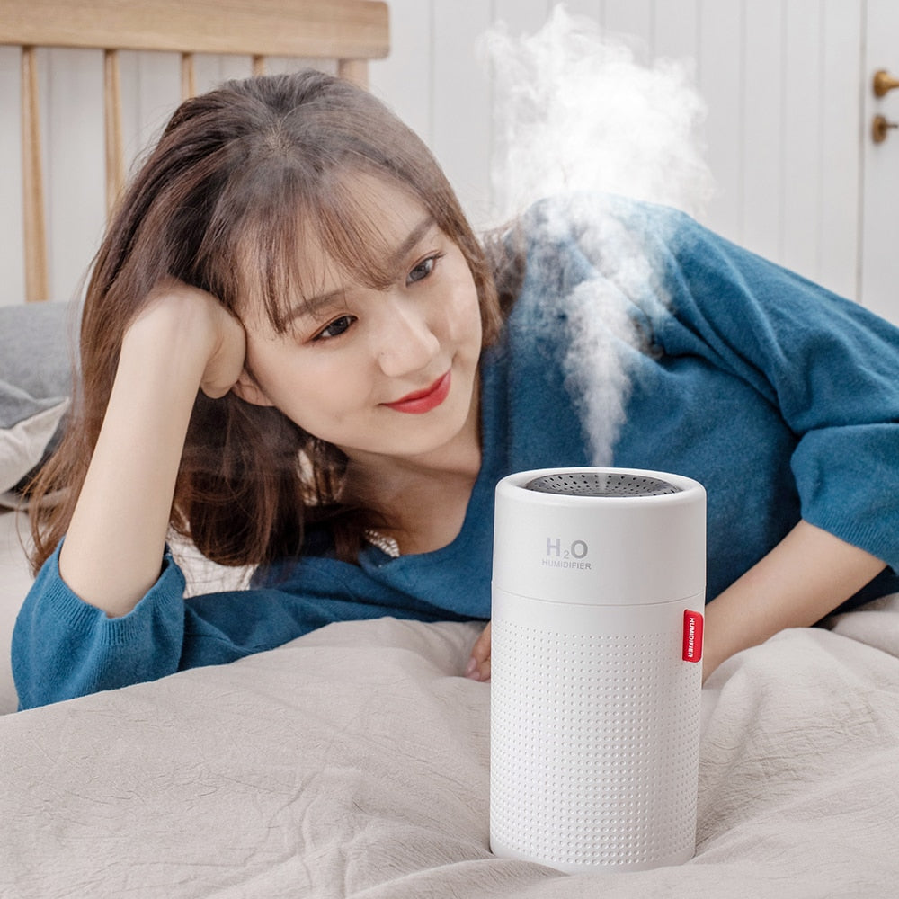 Large Capacity 750ML Humidifier Wireless Ultrasonic USB Rechargeable Aroma Diffuser Color LED Mist Maker Quite Humidificador