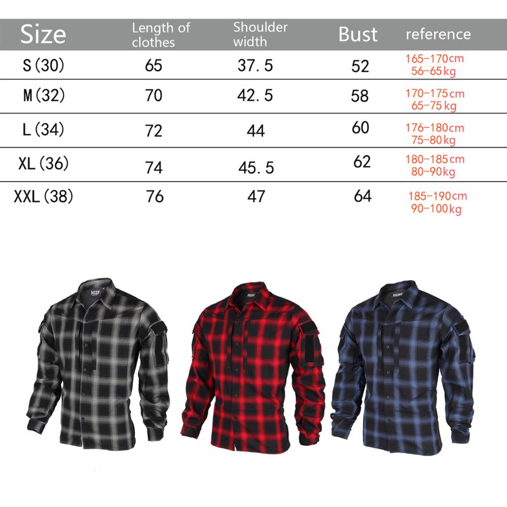 Bacraft TRN Tactical Plaid Shirt Long Sleeve Breathable Tactical Combat Commuting Shirt for Spring and Autumn