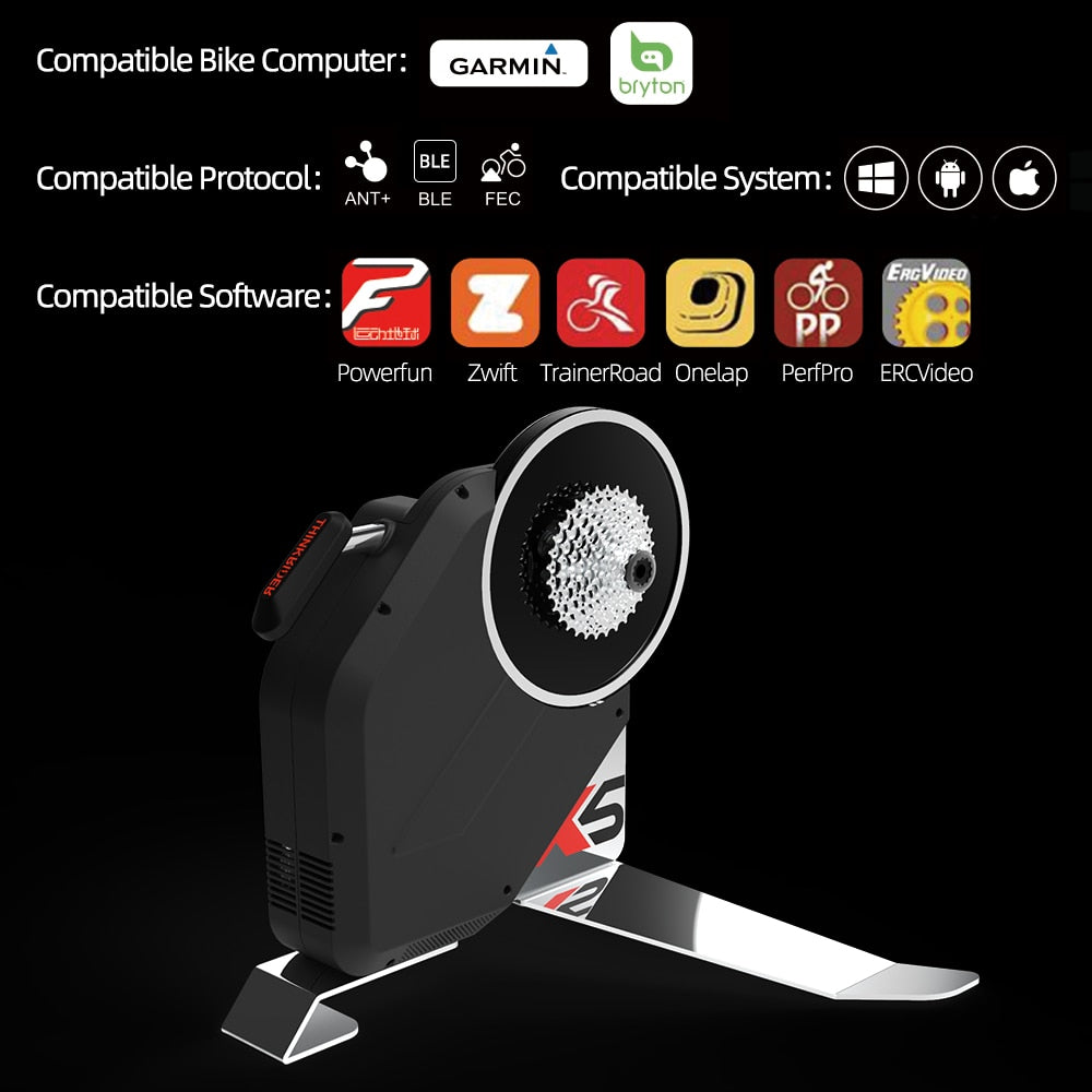 Thinkrider X5 Neo Smart Bike Trainer Home direct drive MTB Road Bicycle Built-in Power Meter Ergometer ZWIFT