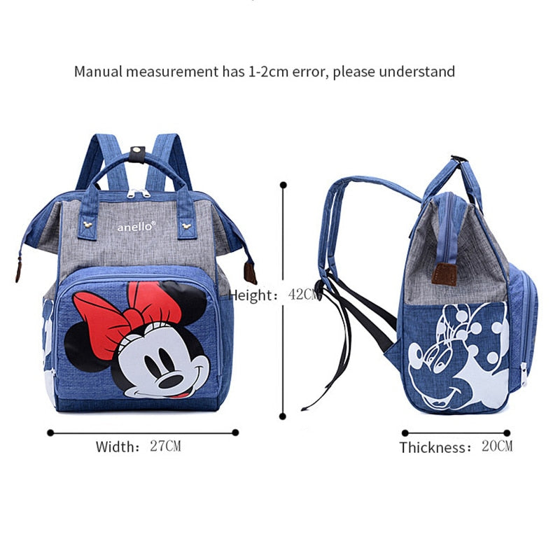 Disney Minnie Mickey Baby Bags for Mom Multifunctional Diaper Bag Backpack Maternity Baby In Diaper Bags Mummy Baby Stroller Bag