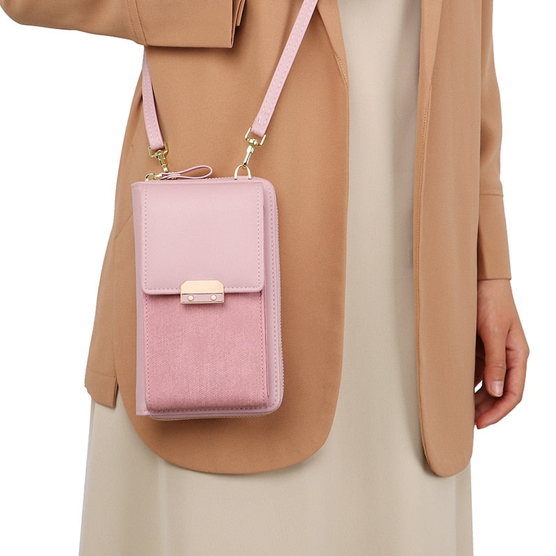 Brand Designer Phone Pocket Small Shoulder Bags for Women Pu Leather Female Crossbody Bag Ladies Mini Messenger Purse