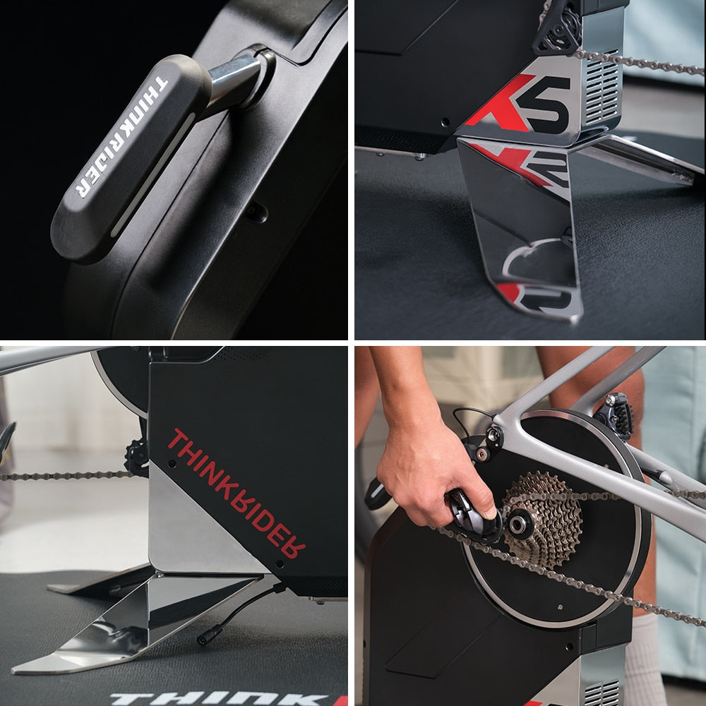 Thinkrider X5 Neo Smart Bike Trainer Home direct drive MTB Road Bicycle Built-in Power Meter Ergometer ZWIFT