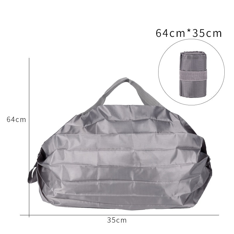 KOKOPEAS Mini Reusable Compact Grocery Bags Lightweight Foldable Tote Shopping Handbag Waterproof Eco-Friendly Shoulder Bag