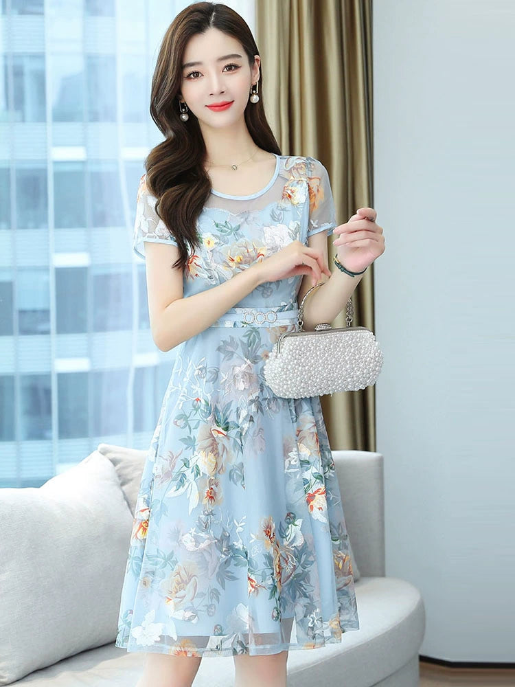 Women's Summer International Fancy Silk Dress
