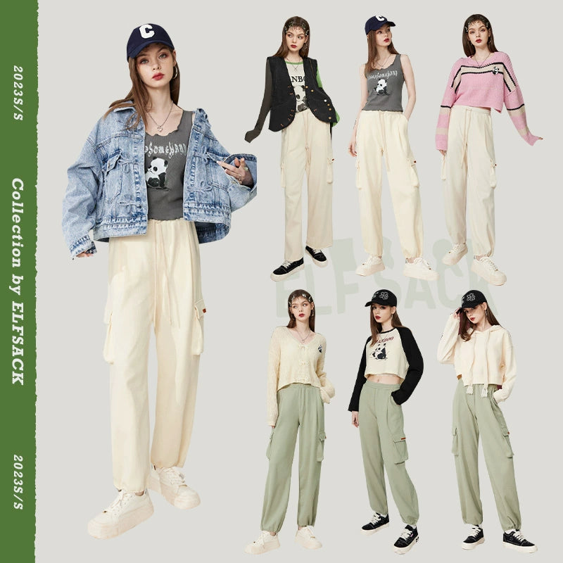 Elf Sack New Wide Leg Leisure Overalls