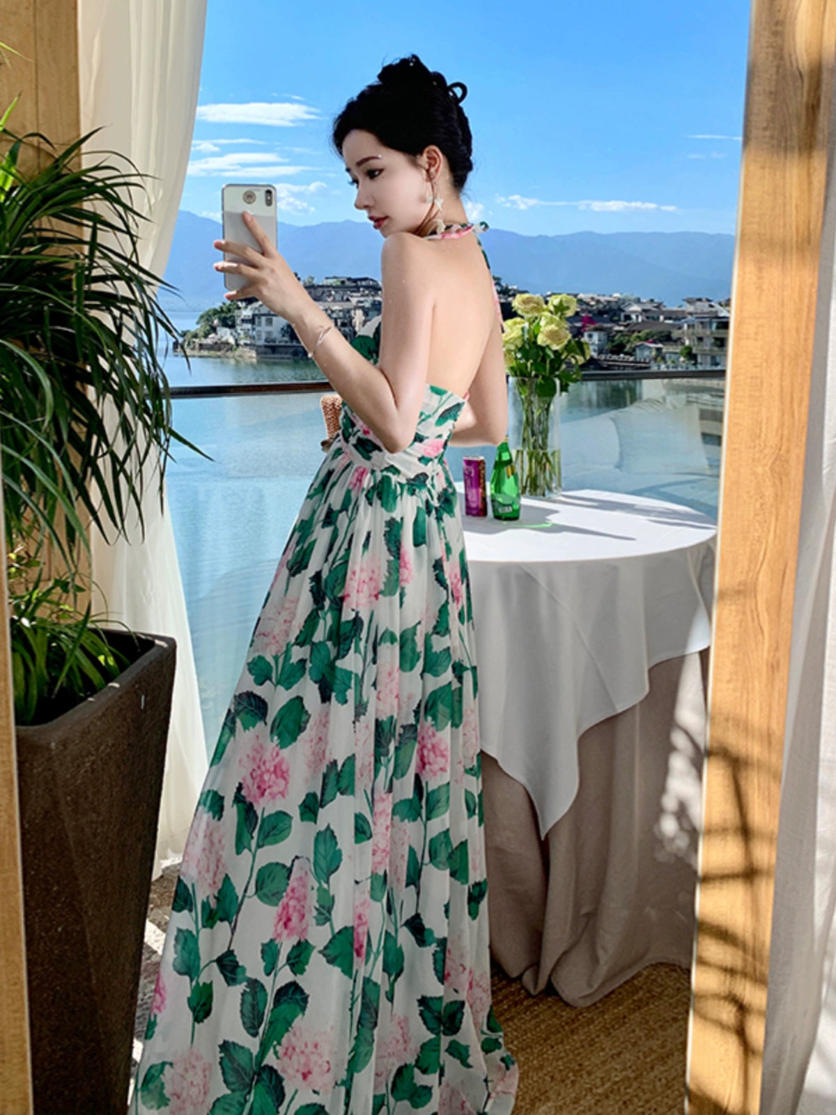 Bohemian Slim Looking Temperament High Waist and Ankle Dress