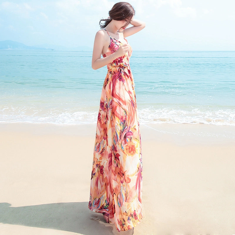 Super Fairy Ankle Travel Photography Hainan Sanya Long Dress