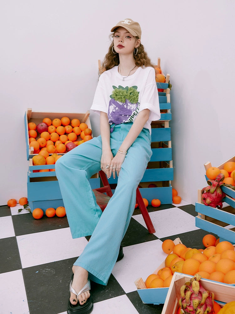 Elf Sack High Waist Lightweight Casual Wide Leg Pants