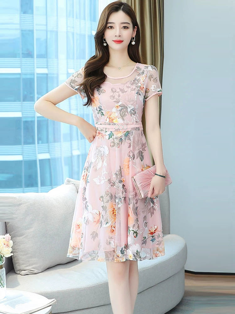 Women's Summer International Fancy Silk Dress