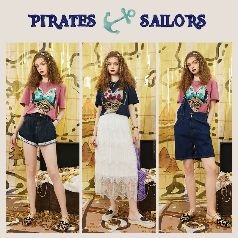 Elf Sack New Print Ins Short-Sleeved T-shirt