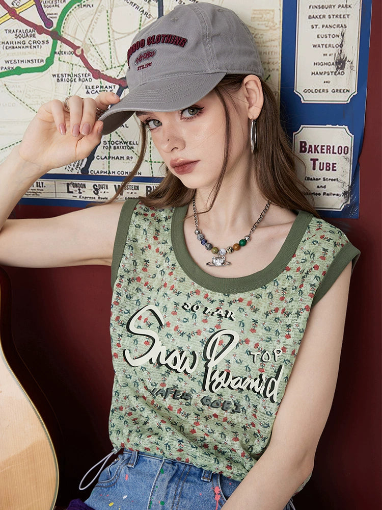 Elf Sack Sleeveless Summer Chic Top Lace