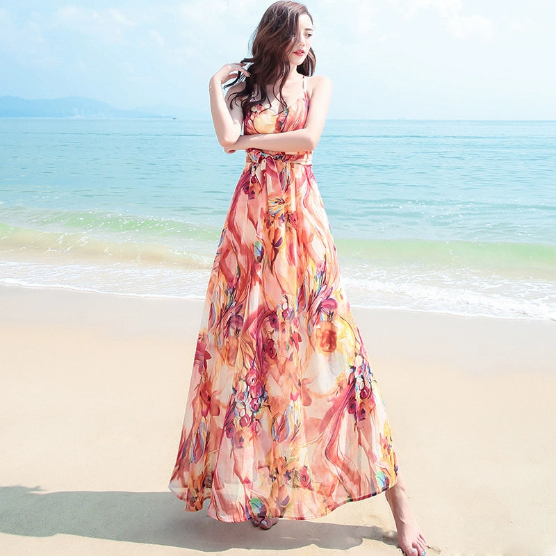Super Fairy Ankle Travel Photography Hainan Sanya Long Dress