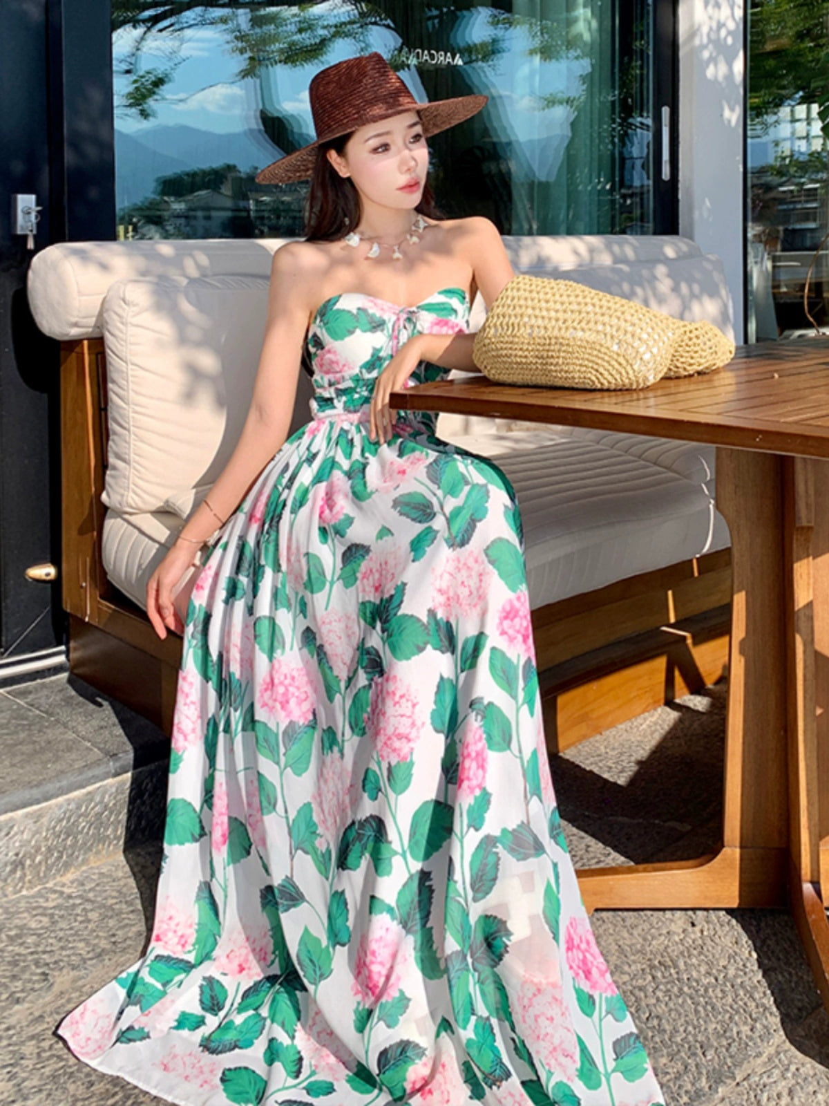 Bohemian Slim Looking Temperament High Waist and Ankle Dress