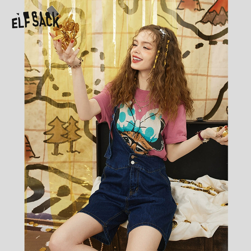 Elf Sack New Print Ins Short-Sleeved T-shirt