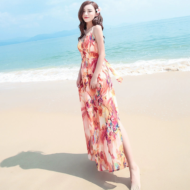 Super Fairy Ankle Travel Photography Hainan Sanya Long Dress