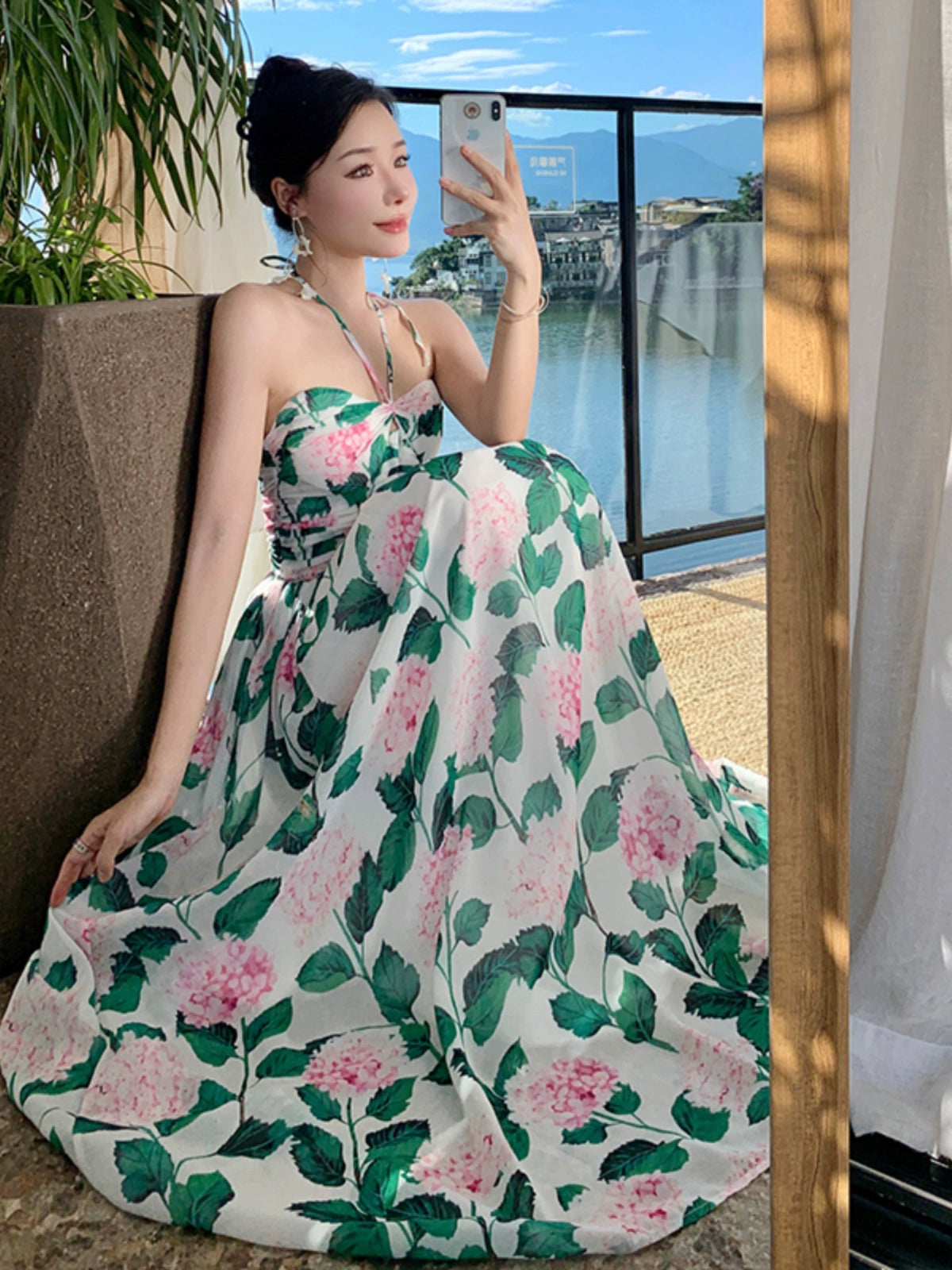 Bohemian Slim Looking Temperament High Waist and Ankle Dress