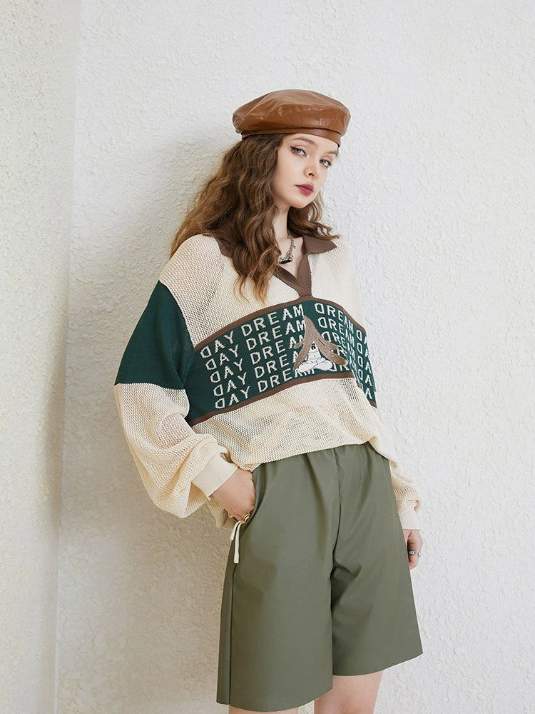 Elf Sack High Waist Straight Loose Casual Shorts
