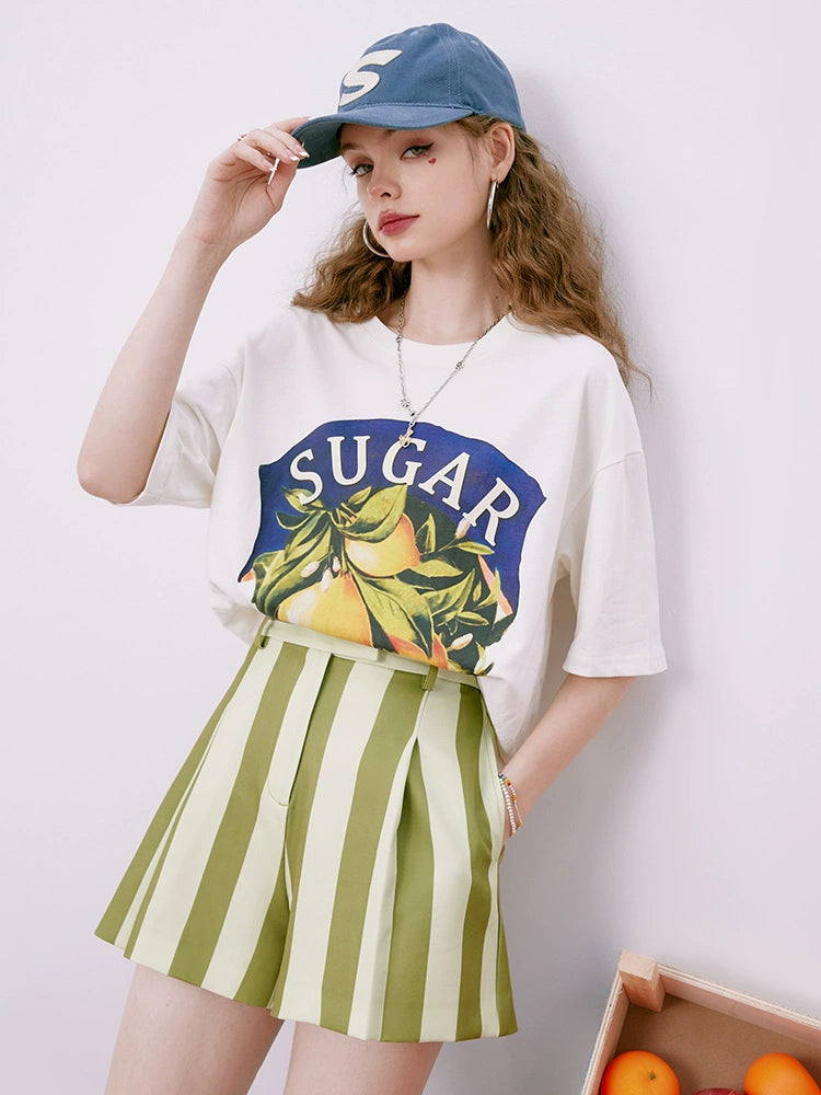 Elf Sack Summer High Waist A- line Casual Shorts