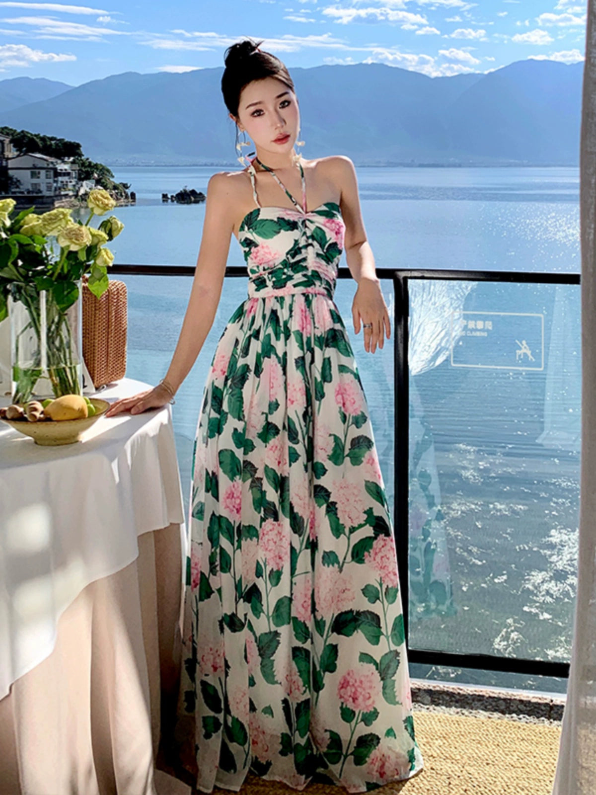 Bohemian Slim Looking Temperament High Waist and Ankle Dress