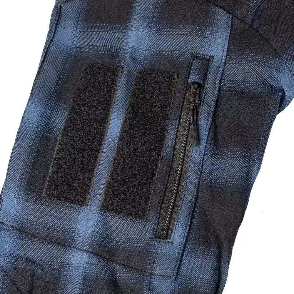 Bacraft TRN Tactical Plaid Shirt Long Sleeve Breathable Tactical Combat Commuting Shirt for Spring and Autumn