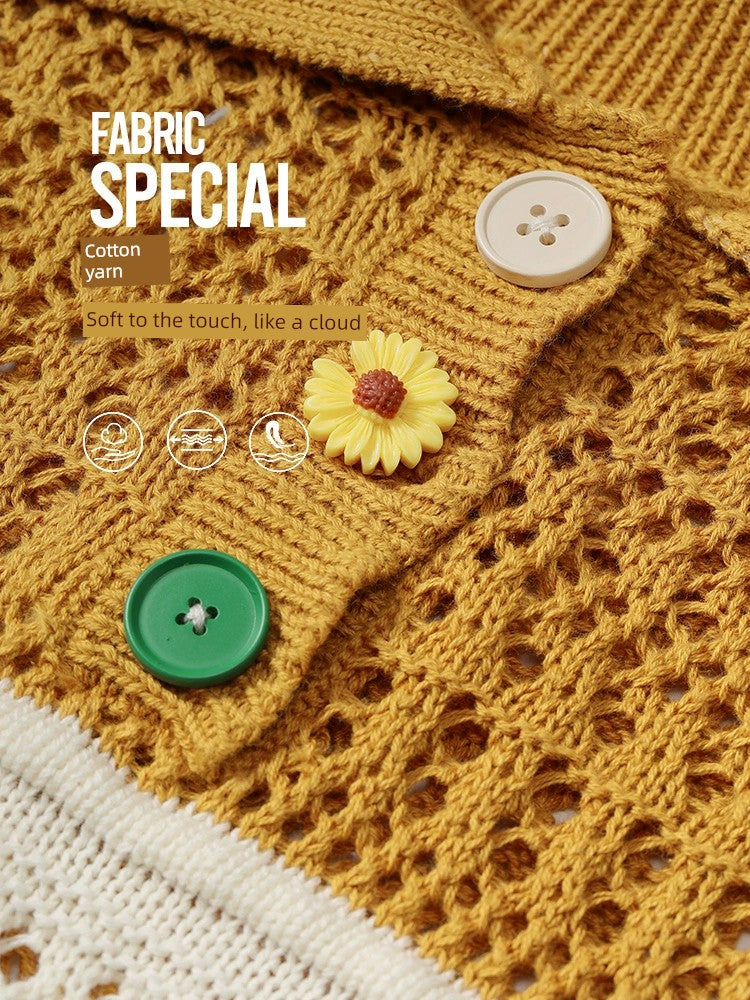 Elf Sack Hollow Retro Loose Knitwear