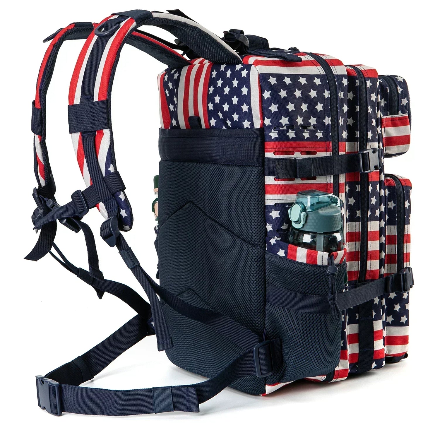 QT&QY 25L/45L Military Tactical Backpack for Women/men Army Laser Cut Molle Daypack School Bag Gym Rucksack with Dual Cup Holder
