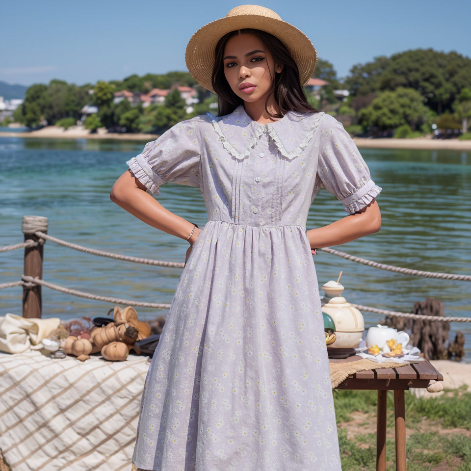 Huazaki Lu Original Dress Japanese Girl Little Daisy