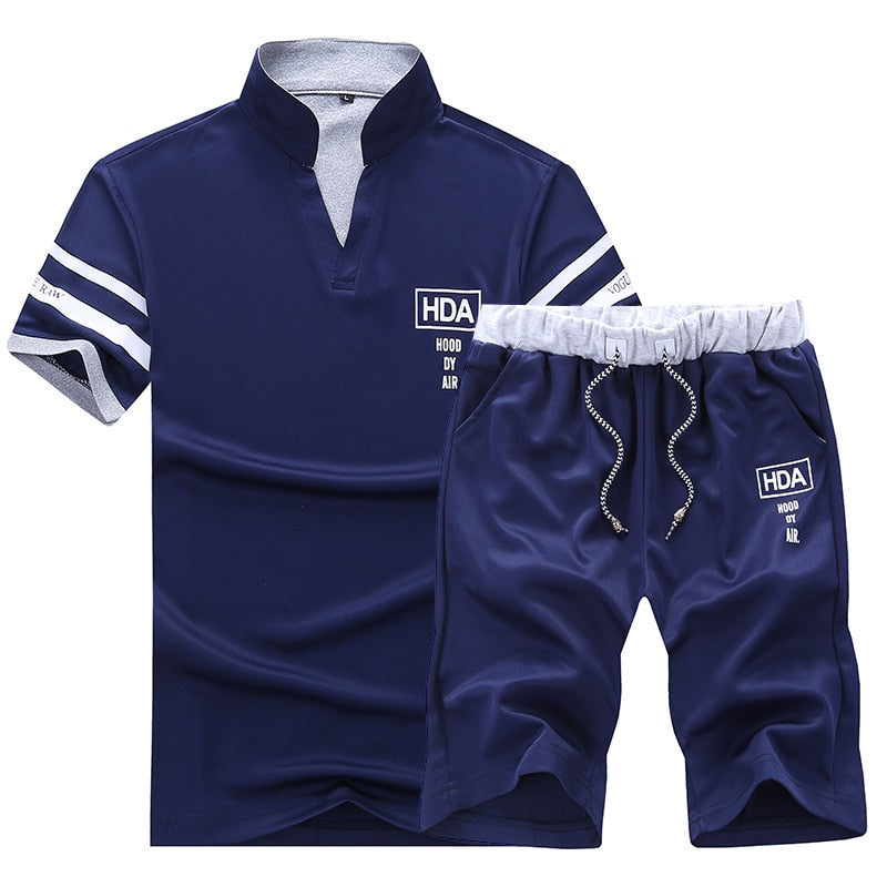 LBL Men's Tracksuit Sportswear Sets Spring Autumn Casual Tracksuits Men 2 Piece Zipper Sweatshirt + Sweatpants Brand Track Suit