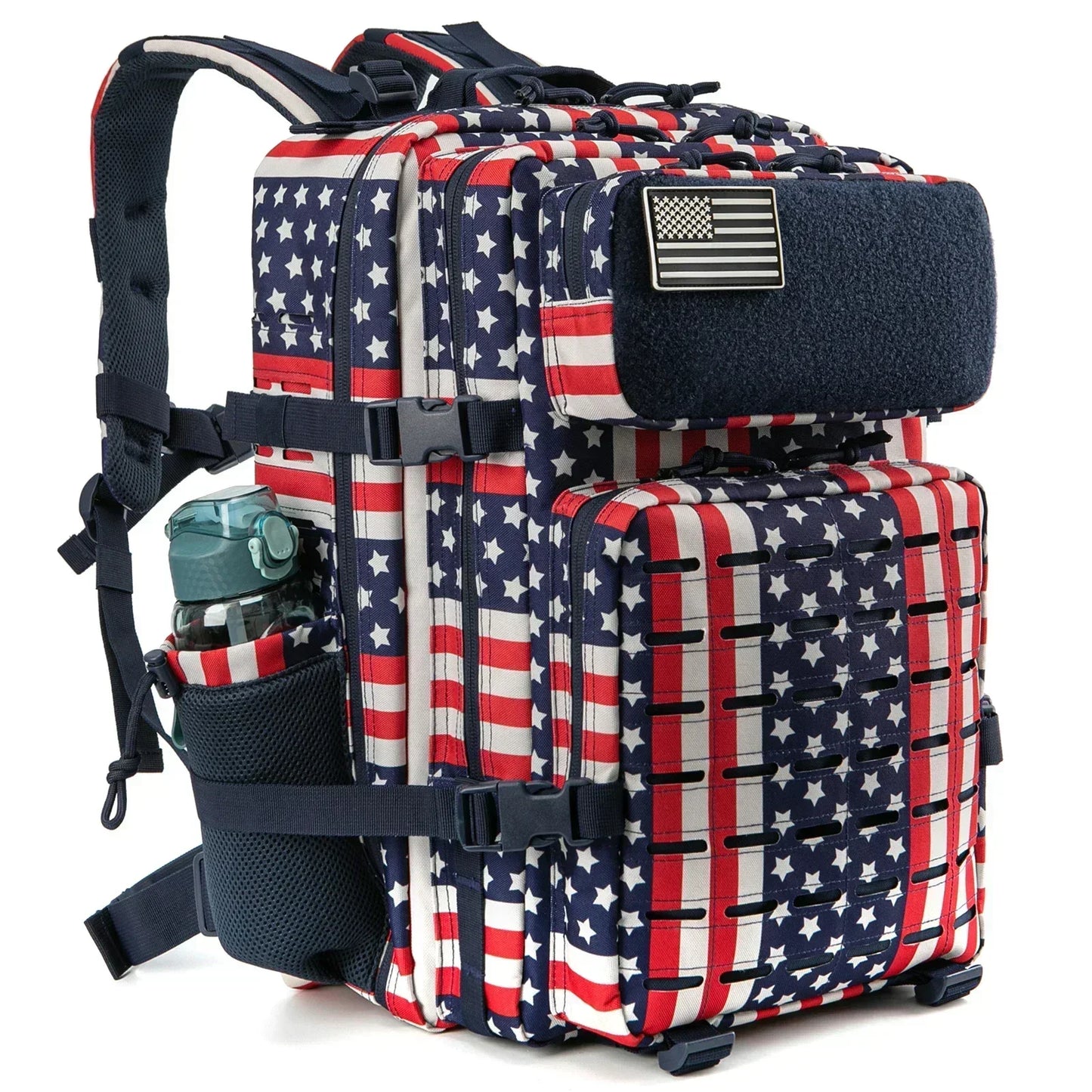 QT&QY 25L/45L Military Tactical Backpack for Women/men Army Laser Cut Molle Daypack School Bag Gym Rucksack with Dual Cup Holder