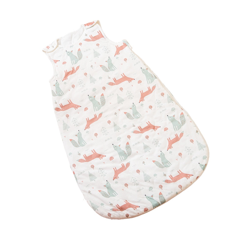 HappyFlute 10-20℃ 3Size Cotton Fabric Unisex Swaddling Vest Children's Anti-Kicking Baby Sleeping Bag