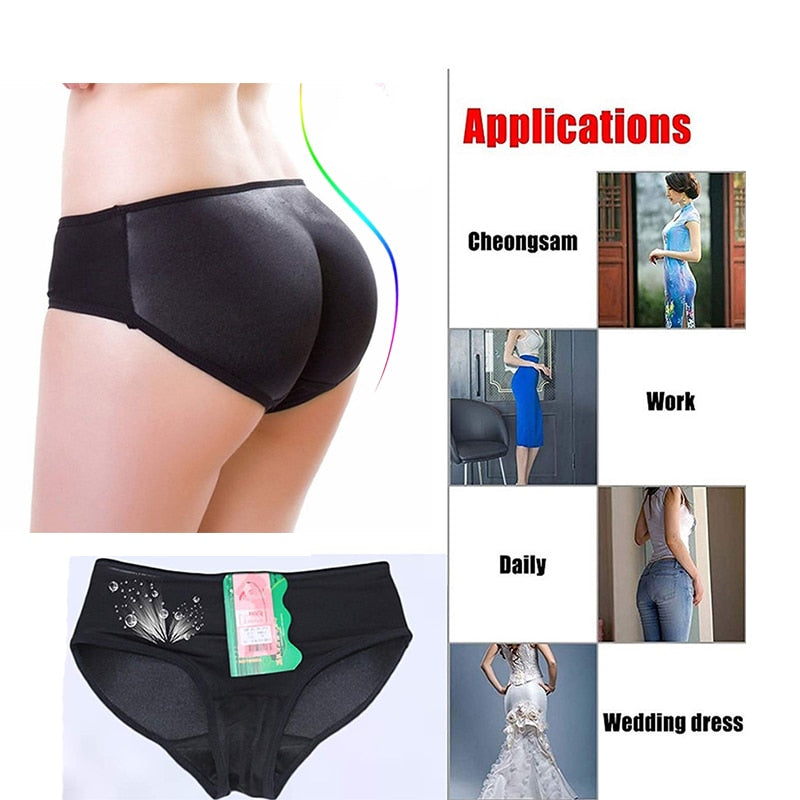 LANFEI Sexy Body Shaper Butt Lifter Paded Panties for Women Fajas Tummy Control Pants Fake Buttock Hip Enhancer Short Underwear