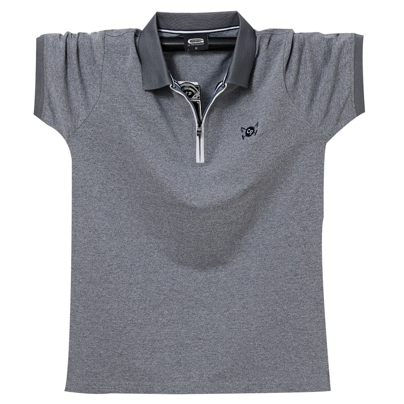 Newest Men Polo Shirt Summer Breathable Turn-down Collar Cotton Embroidery Style Men Top Tees Polo Business Polo Shirt Men 6XL