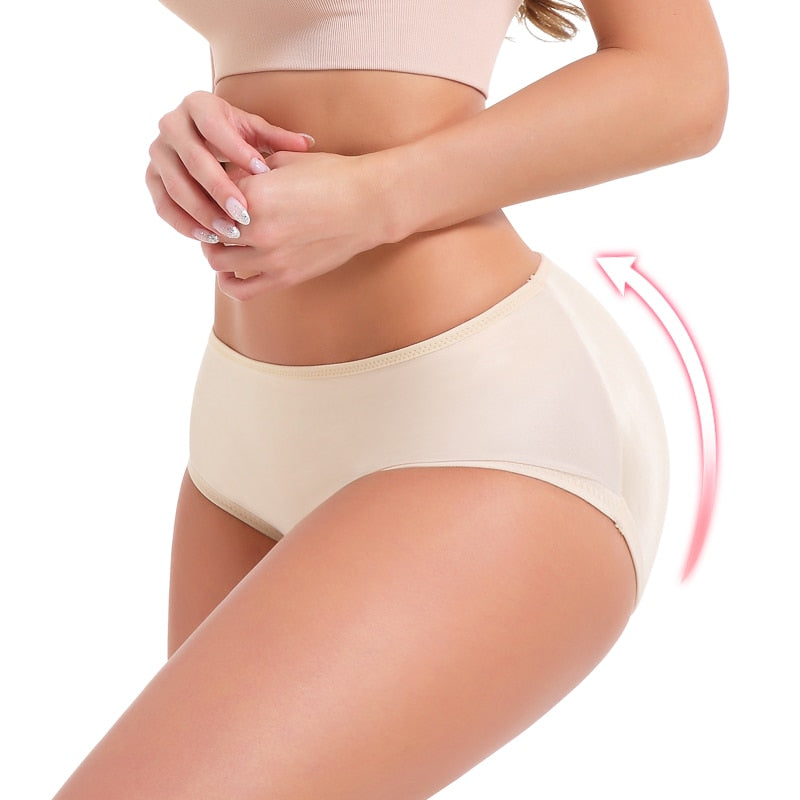 LANFEI Sexy Body Shaper Butt Lifter Paded Panties for Women Fajas Tummy Control Pants Fake Buttock Hip Enhancer Short Underwear